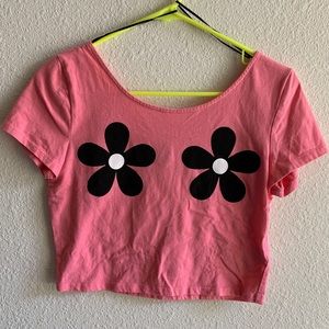 Flower power crop top